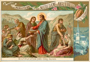 Jésus nourrit la multitude - French School